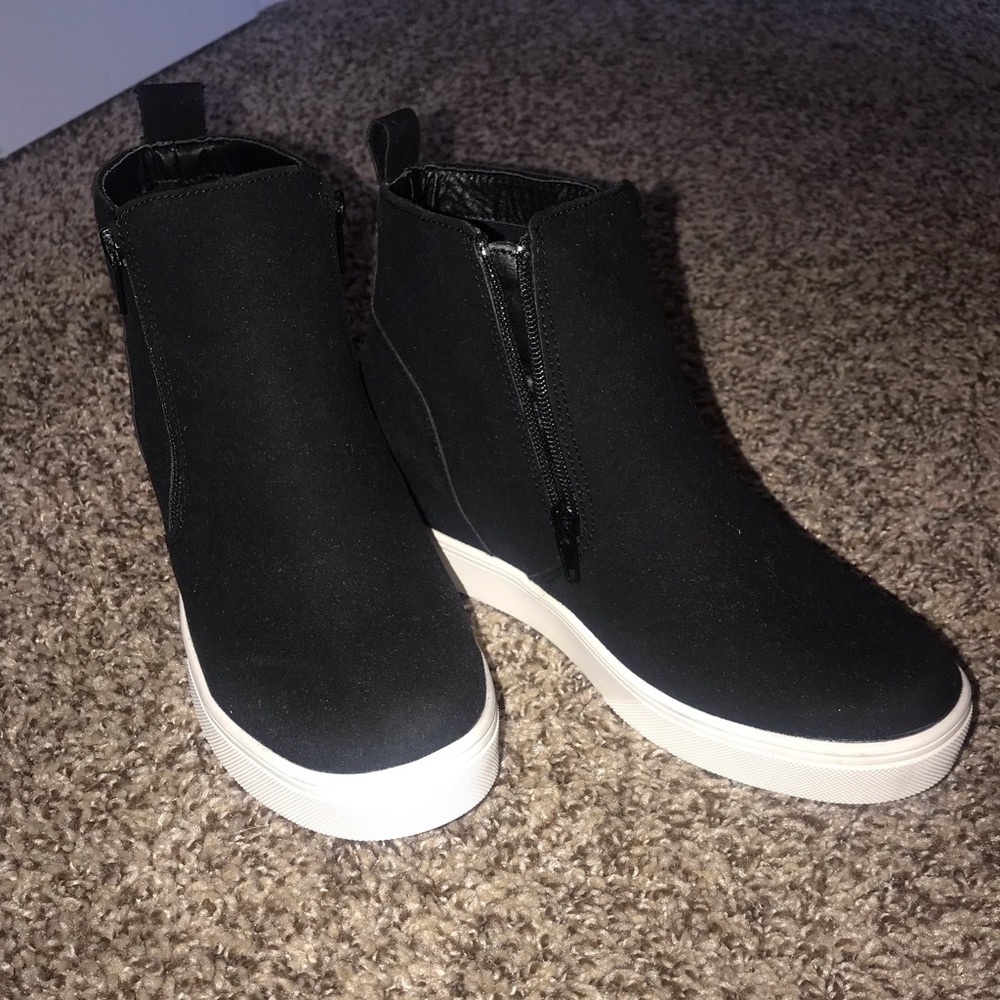 High top wedge sneakers